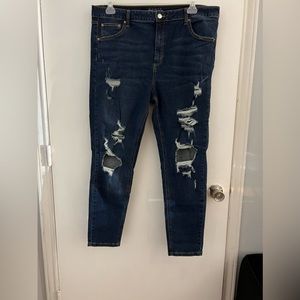 distressed jeans